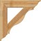 Ekena Millwork Funston Traditional Rough Sawn Bracket, Western Red Cedar, 6"W x 34"D x 34"H BKT06X34X34FST01RWR - alternate 2